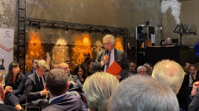 Marcel Rogemont intervient lors du lancement du CNR logement