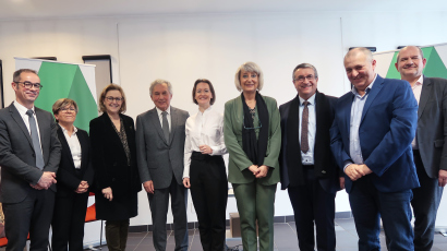Les dirigeants de la société de coordination Acélia reçoivent Marcel Rogemont et Laurent Goyard