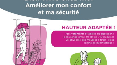 Affiche d'information sur l'opération Bien vivre chez moi de Caen la mer Habitat