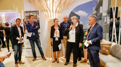 Présentation du projet de Pas-de-Calais Habitat sur le stand de la FOPH au Congrès Hlm 2022