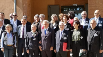 Marcel Rogemont et les présidents et directeurs de la société de coordination Hasso