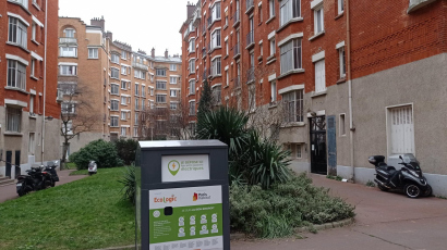 Bacs de collecte Ecologic sur le patrimoine de Paris Habitat