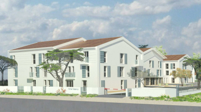 Vue d'architecte d'une résidence pour jeunes actifs