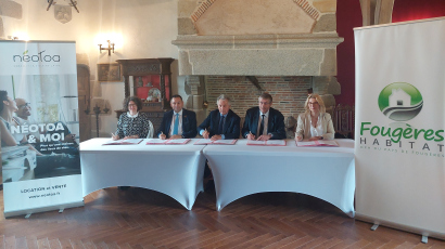 Signature officielle d'un contrat entre deux Offices Publics de l'Habitat